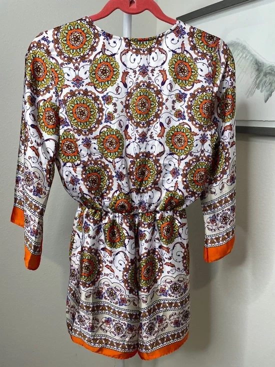 🎯Everly Silky Medallion Print Romper - Picture 6 of 6